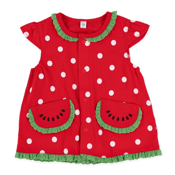 パターンメッシュすいか柄トップス&ブルマセット