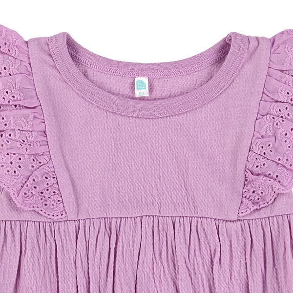 楊柳風肩フリルノースリーブトップス&ブルマセット