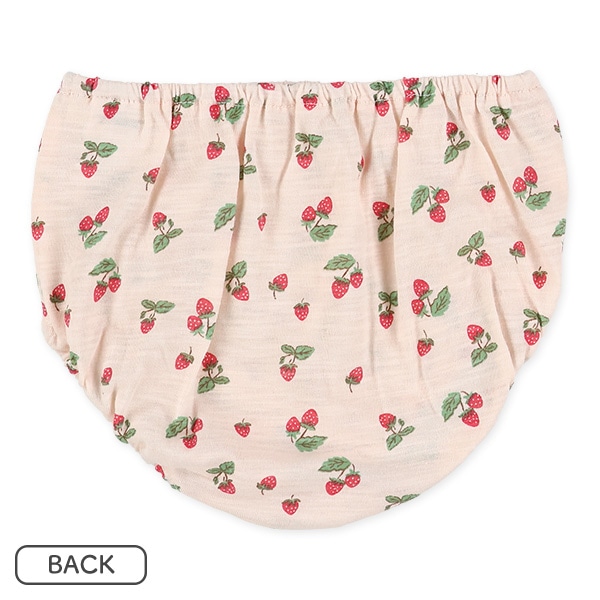 いちご総柄肩レースフレンチトップス&ブルマセット