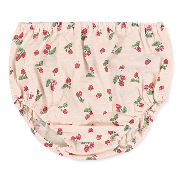 いちご総柄肩レースフレンチトップス&ブルマセット