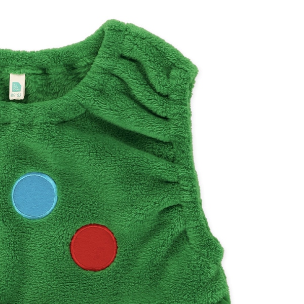 クリスマスツリーなりきりジャンパースカート&帽子セット