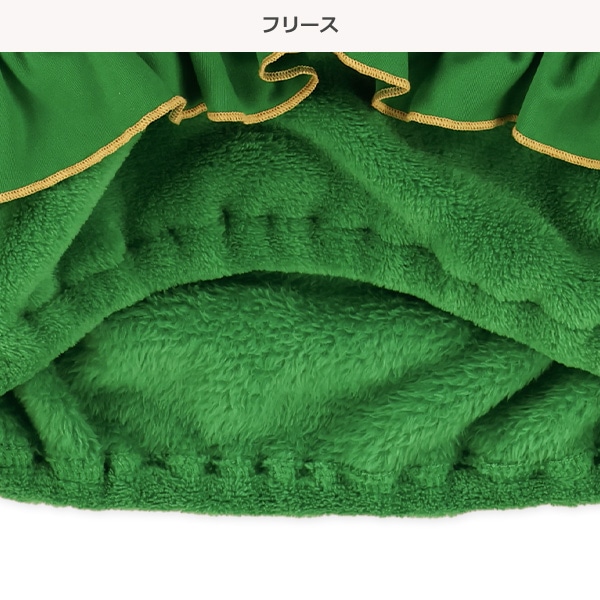 クリスマスツリーなりきりジャンパースカート&帽子セット