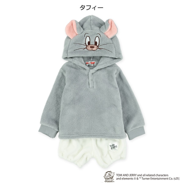 ボアフリースなりきり着ぐるみパーカー＆ブルマセット（トムとジェリー）