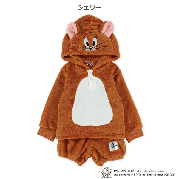 ボアフリースなりきり着ぐるみパーカー＆ブルマセット（トムとジェリー）