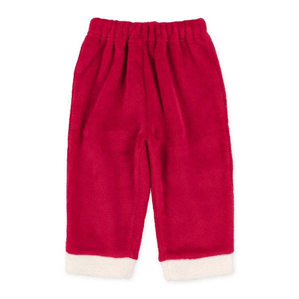 フリース帽子付きサンタなりきりトップス&パンツセット