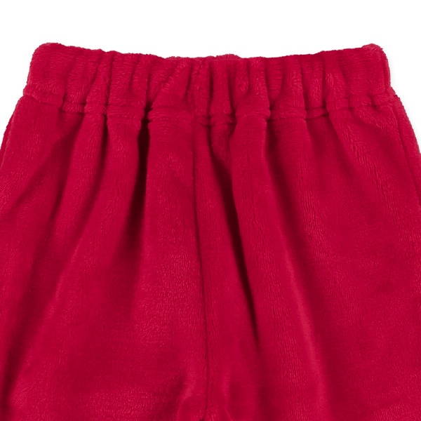 フリース帽子付きサンタなりきりトップス&パンツセット