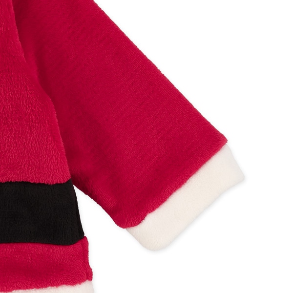 フリース帽子付きサンタなりきりトップス&パンツセット