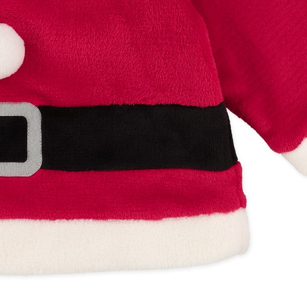 フリース帽子付きサンタなりきりトップス&パンツセット