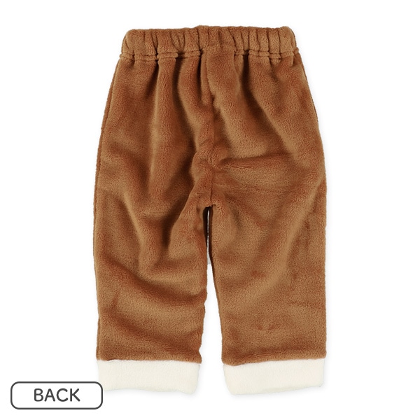 フリース帽子付きトナカイなりきりトップス&パンツセット