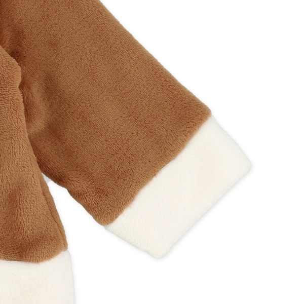 フリース帽子付きトナカイなりきりトップス&パンツセット