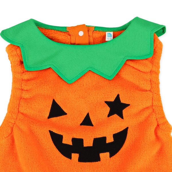 フリースハロウィンかぼちゃ着ぐるみジャンパースカート