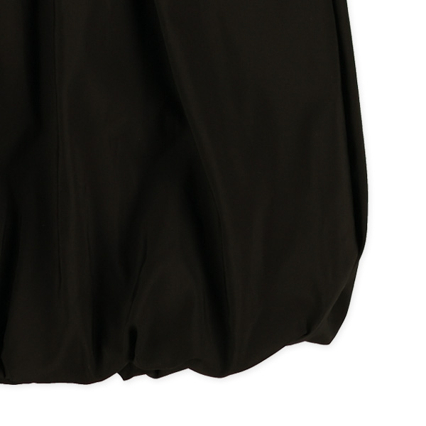 切り替えバルーン長袖ワンピース