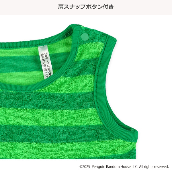 帽子付きなりきりノースリーブ&ブルマセット（はらぺこあおむし）