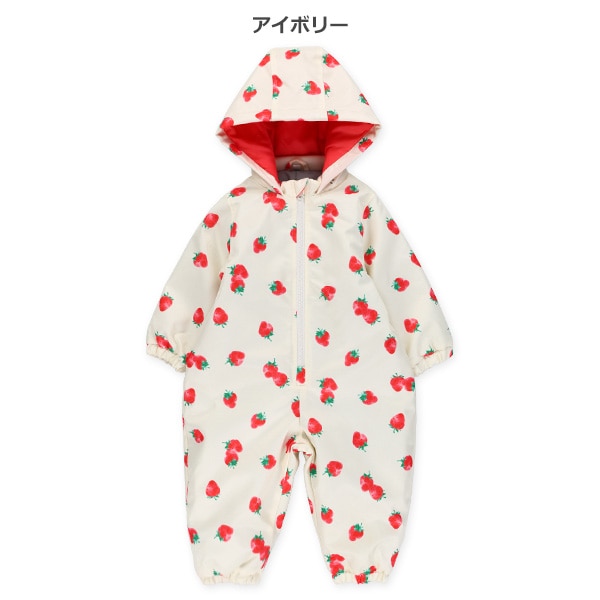 いちご柄スキージャンプスーツ