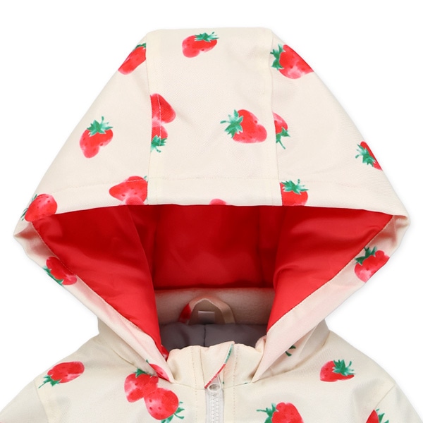 いちご柄スキージャンプスーツ