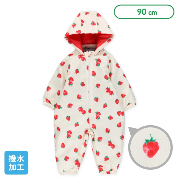 いちご柄スキージャンプスーツ