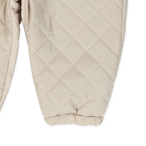 キルト小花柄切り替え風スキージャンプスーツ