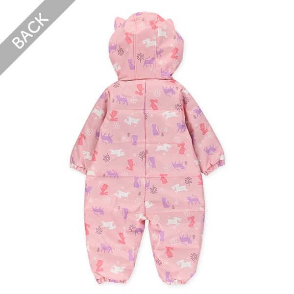 ねこ耳フードスキージャンプスーツ