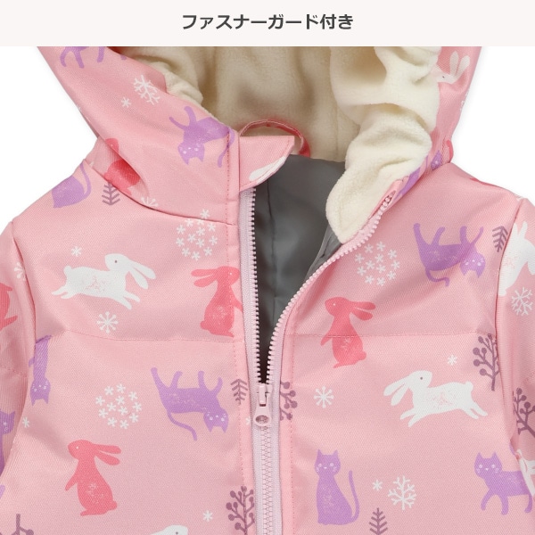 ねこ耳フードスキージャンプスーツ