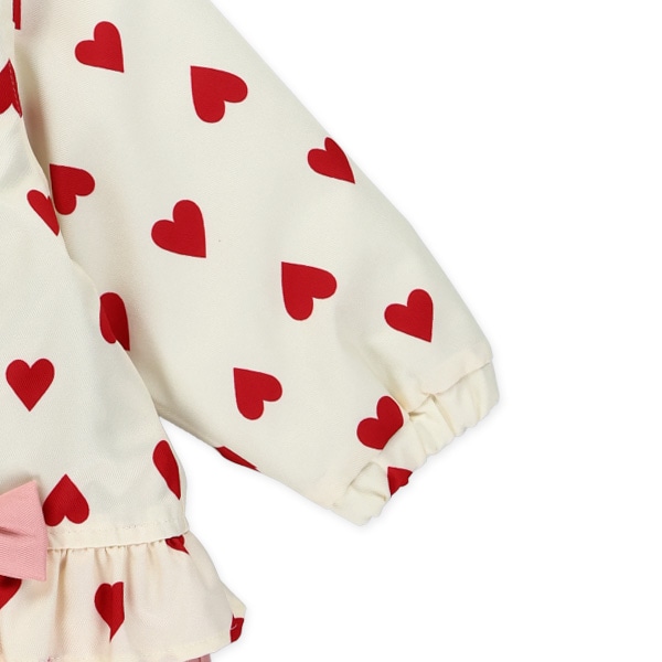 ハート柄切り替え風スキージャンプスーツ