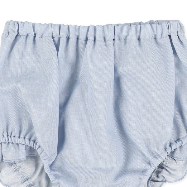 ダンガリーレイヤード風半袖Tシャツ＆ブルマセット