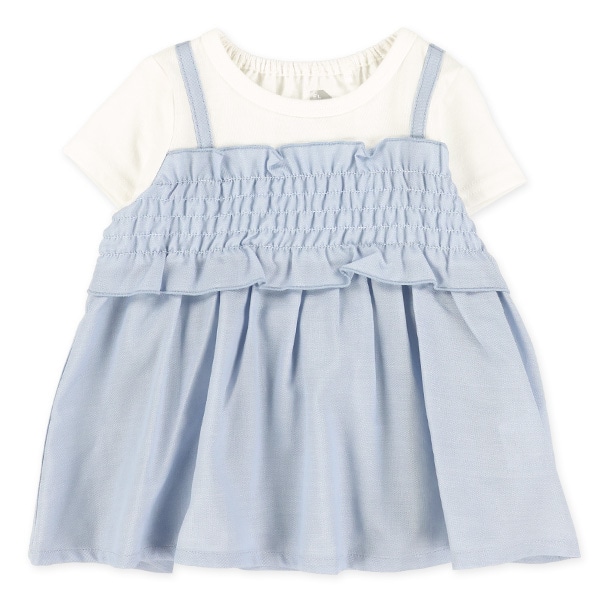 ダンガリーレイヤード風半袖Tシャツ＆ブルマセット