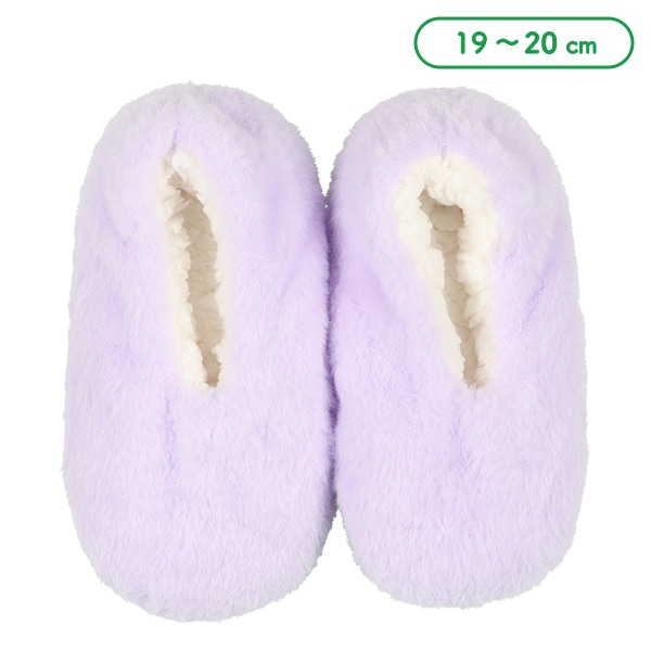 もこもこスクールルームソックス（パープル）