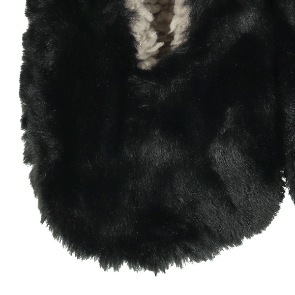 もこもこスクールルームソックス（ブラック）