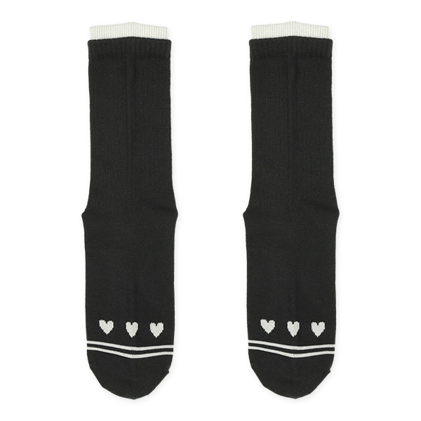 3足組スクールクルーソックス（ラメメロー）