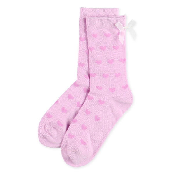 3足組スクールクルーソックス（ラインストーン・ハート）