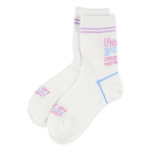 3足組スクールクルーソックス（ラインバックロゴ）