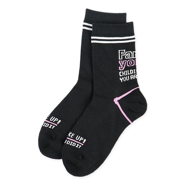 3足組スクールクルーソックス（ラインバックロゴ）