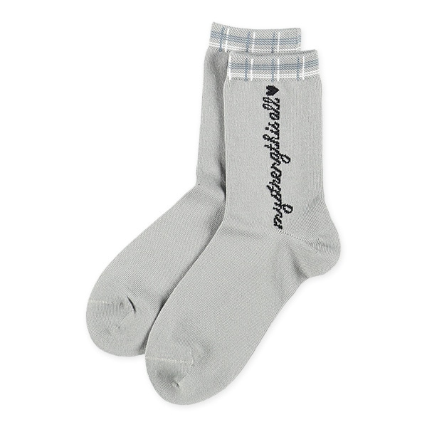 3足組スクールクルーソックス（チェック）