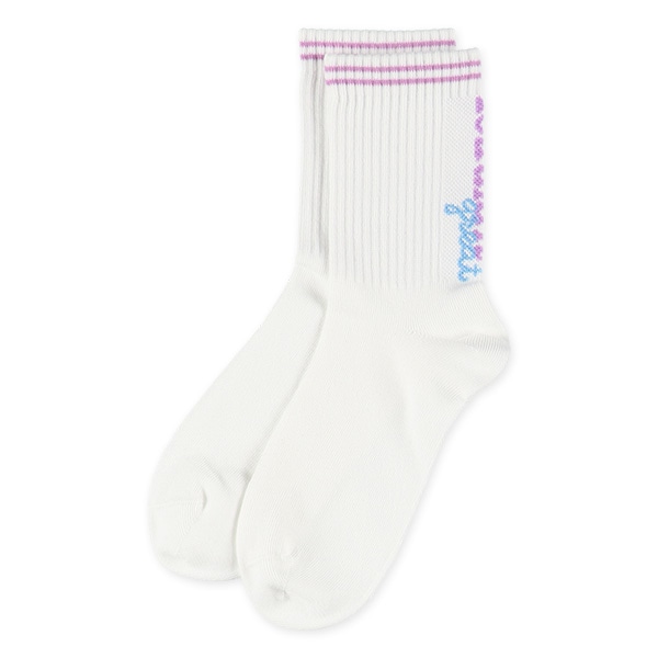 3足組スクールクルーソックス（バックロゴ）