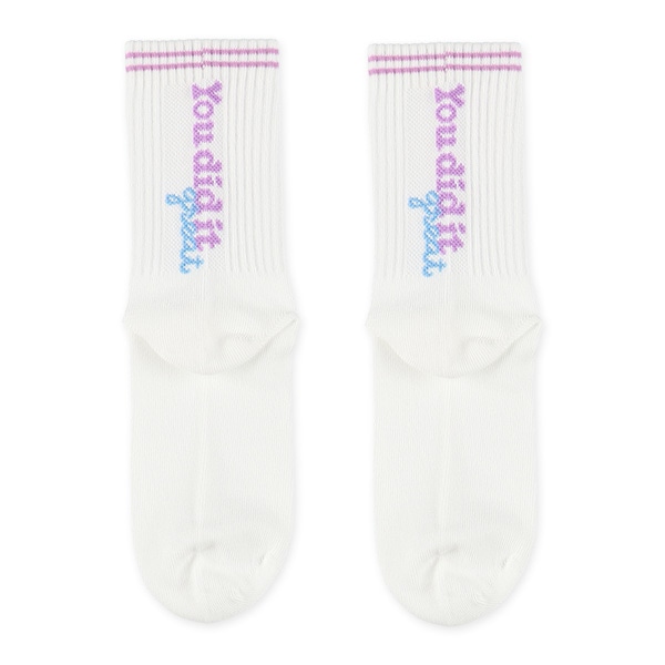 3足組スクールクルーソックス（バックロゴ）