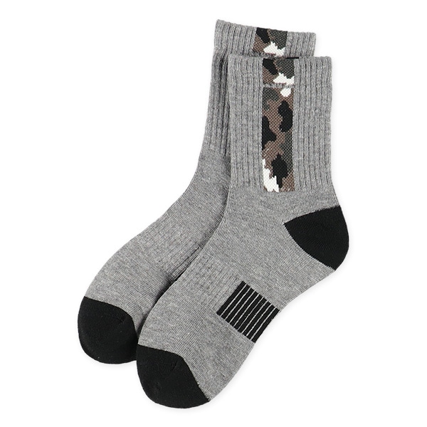 3足組スクールクルーソックス（迷彩）