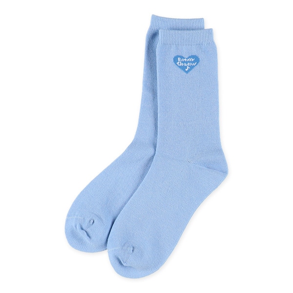 3足組スクールクルーソックス（ハートロゴ）