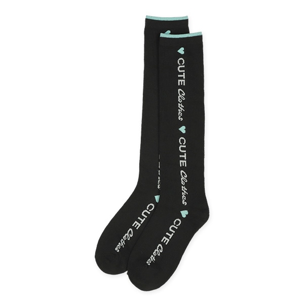 2足組スクールハイソックス（縦ロゴハート）