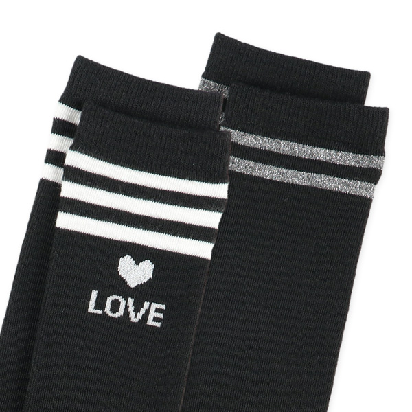 2足組スクールハイソックス（LOVE3ライン）
