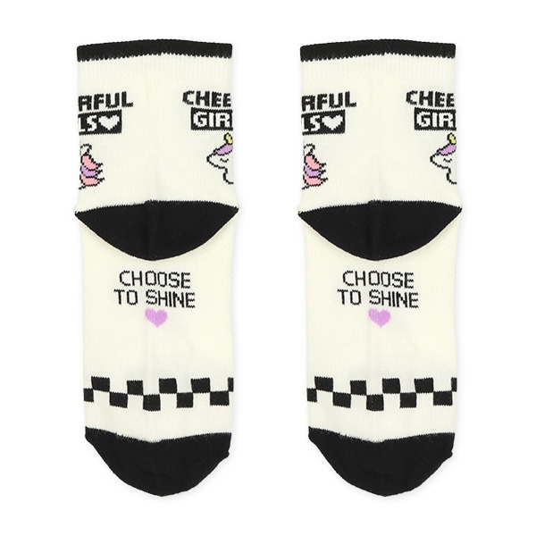 3足組スクールアンクルソックス（ユニコーンロゴ）