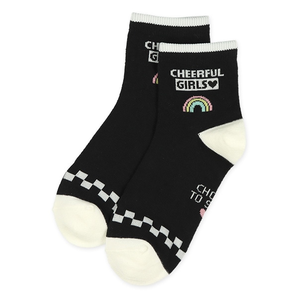 3足組スクールアンクルソックス（ユニコーンロゴ）