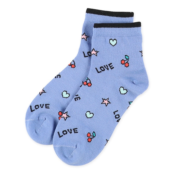 3足組スクールアンクルソックス（ユニコーン・チェリー）