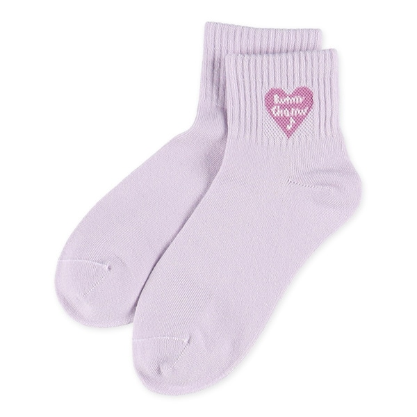 3足組スクールアンクルソックス（ハート）