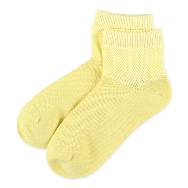 3足組スクールアンクルソックス（ビッグメッシュ・切り替え）