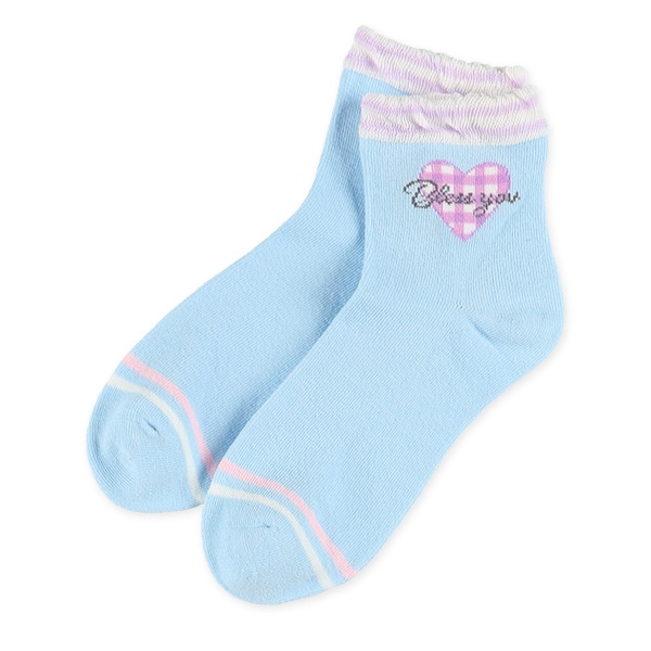 3足組スクールアンクルソックス（ラインストーン）