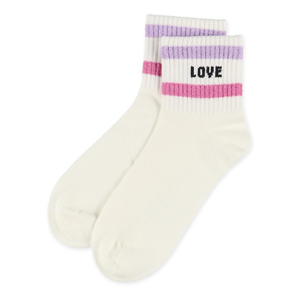 3足組スクールアンクルソックス（ラインロゴ）