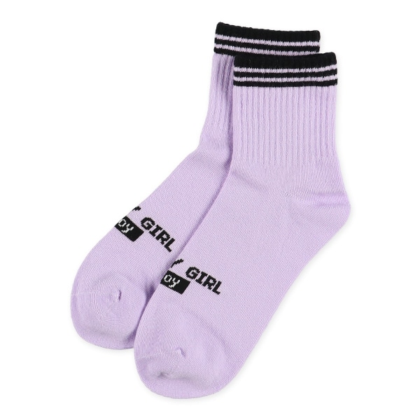 3足組スクールアンクルソックス（ラインロゴ）