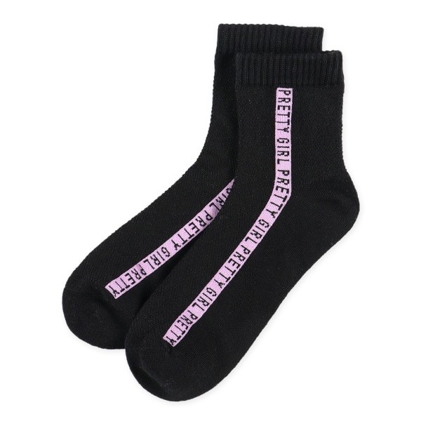 3足組スクールアンクルソックス（ラインロゴ）