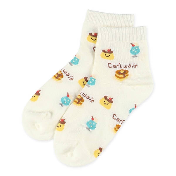 3足組スクールアンクルソックス（カフェ）