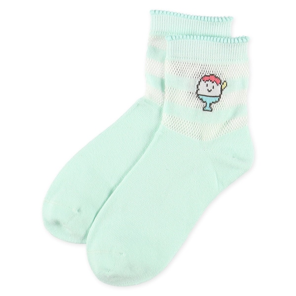 3足組スクールアンクルソックス（ワンポイントアイス）